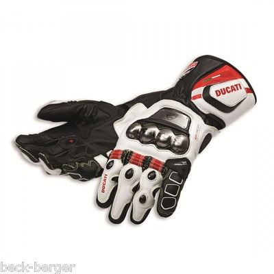 DUCATI GLOVES PERFORMANCE C2レーシンググローブL Ducati Dainese Corse C2 Racing Gloves Leather Black White