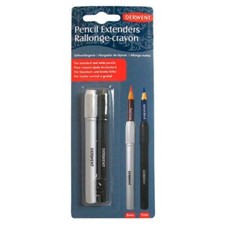 DERWENT Bleistiftverlängerungen Stifteverlängerung Stiftehalter 2 Stück