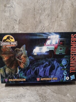 Transformers X Jurassic Park Dilophocon & Autobot JP-12 NEW Collaborative 2023