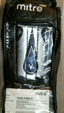 Mitre Turbo II 88518 Shin Protection Guards, Blue/Silver, Size Sm-Med.  FS