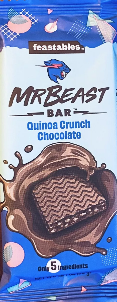 Mr Beast Quinoa Crunch Chocolate Bar