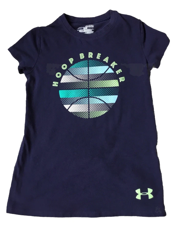 UNDER ARMOUR Niñas Talla Y PEQUEÑA HOOP BREAKER CAMISETA PANTALONES CORTOS CONJUNTO Foto 2 de 4