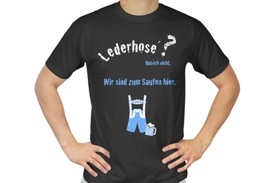 Tshirt Shirt L Schwarz Herren Oktoberfest Lustig Dirndl Spruch Wiesn Ebay