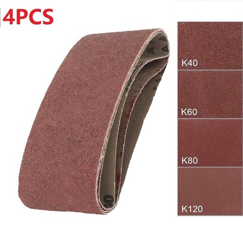 4 Sets Of Sanding Belts 75x457mm Abrasive 40/60/80/120 Grit Resin Emery Cloth eBay