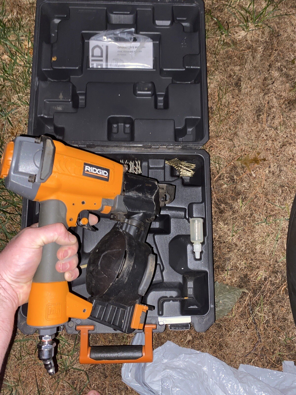 RIDGID R175RND Coil Roofing Nail Gun eBay