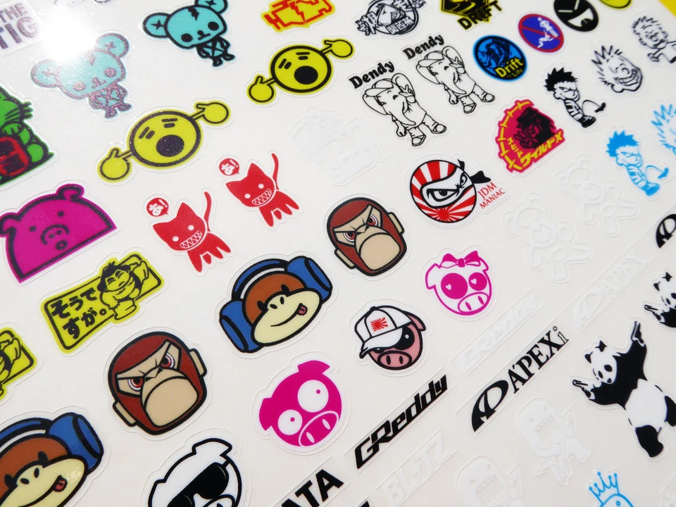 RC 10th Maßstab Drift Sticker Aufkleber Driftende Jdm Großes Klar Vinyl Set 2 - Bild 2 von 4