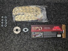 SINNIS ZS 125 TERRAIN 2017-24 HEAVY DUTY GOLD CHAIN & SPROCKET KIT FRONT
