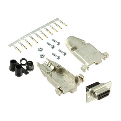 D-SUB Crimp Connector KIT,HDP-20,RCPT,SIZE 1, 9 POSN - 10015101