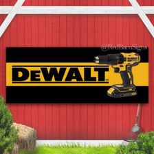 DeWalt Drill 20V workshop man cave banner sign