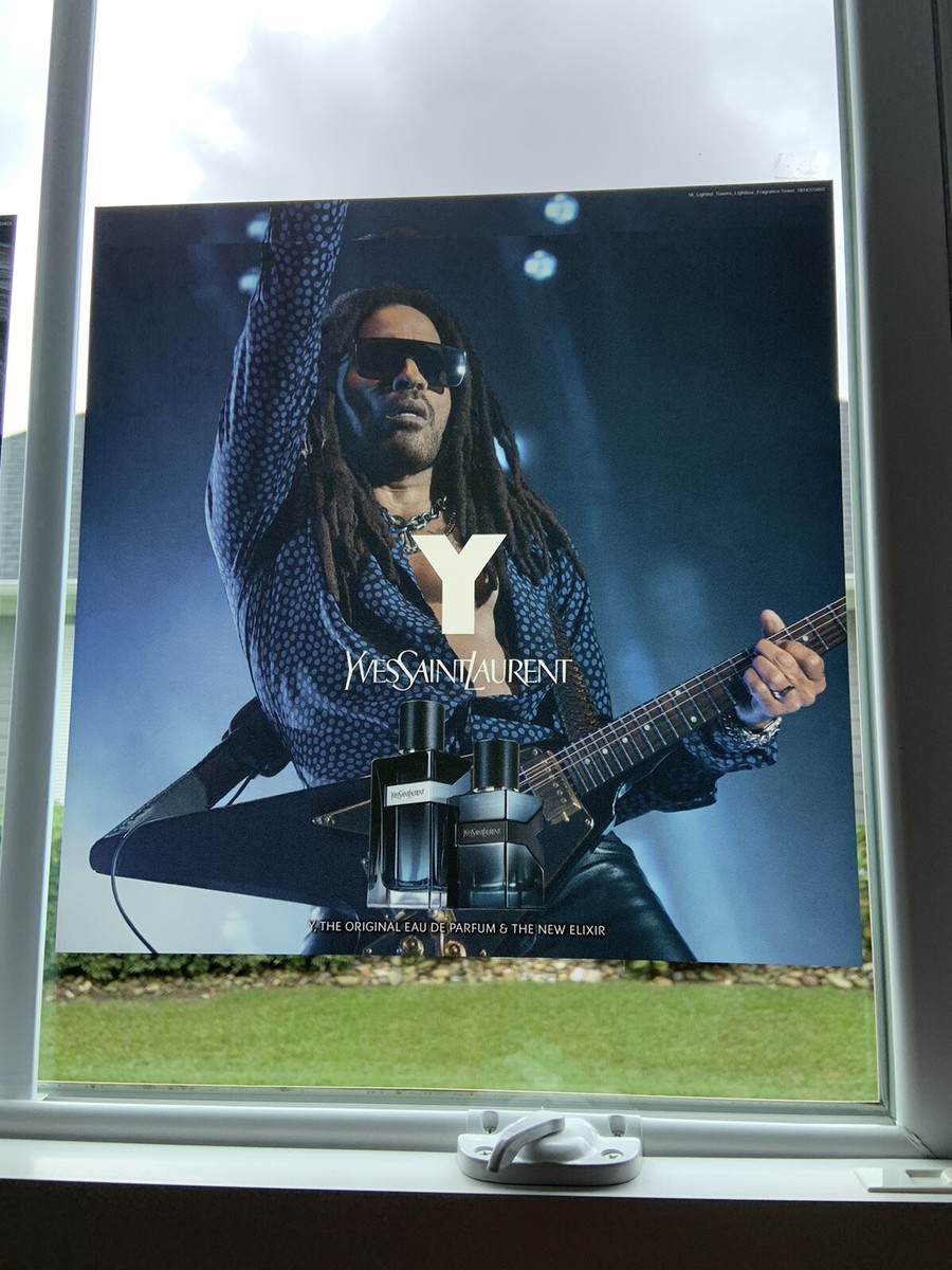 ラスカル　Perfumeポスター LENNY KRAVITZ for YVES SAINT LAURENT PERFUME PLASTIC POLYMER