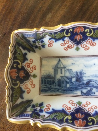 Schöne leere alte Makkum Holland Delft Tasche - Bild 2 von 6