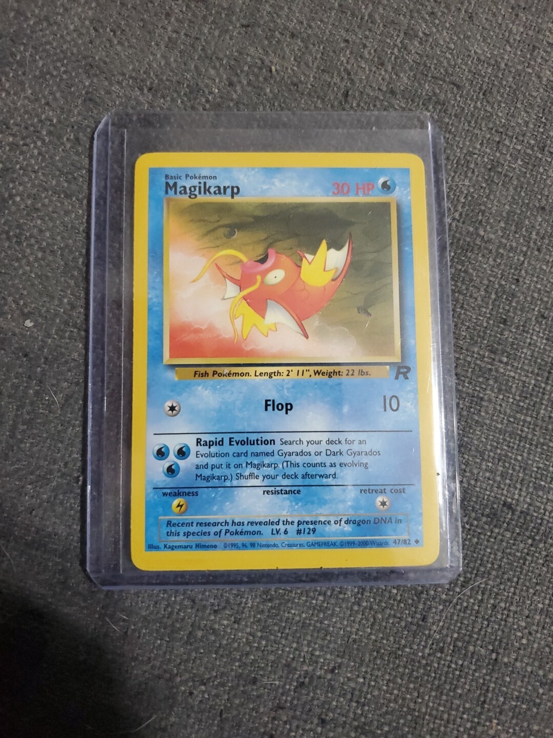 2000 Pokémon Team Rocket - Magikarp No. 47/82 NM
