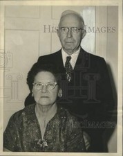 1965 Press Photo Mr.& Mrs. Louis A. LeBlanc Celebrating 50th Wedding Anniversary