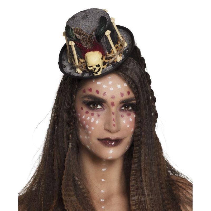 Boland Voodoo Witch Doctor Mini Hat on a Headband Women's Halloween Fancy Dress