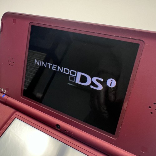 Nintendo DSi XL LL Burgundy Console PAL + Stylus Charger SD Card Tested Working - Picture 5 of 24