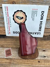 Don Hume H720 XDC Brown Leather Paddle Holster For Springfield XD Sub Compact