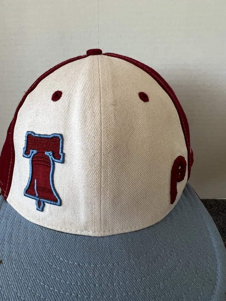 Philadelphia Phillies New Era 59Fifty Hat Red White Blue Liberty Bell MLB  - Image 3 of 4