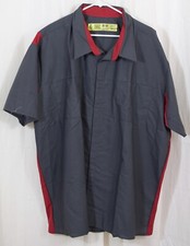 Red Kap Men's Short Sleeve Performance Plus Shop Shirt OilBlok Technology 4XL