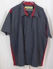 Red Kap Men's Short Sleeve Performance Plus Shop Shirt OilBlok Technology 4XL