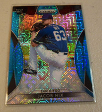 2019 PANINI JACOB NIX /399 PRIZM BLUE MOJO REFRACTOR PRIZMS RC PADRES #178
