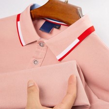 Plus Size Polo Shirt Men Women Long Sleeve T Shirts Classic Stripe Collar Autumn
