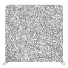 8x8 Silver Glitter Pillow Cover Backdrop   Fabric Only, No Frame Included