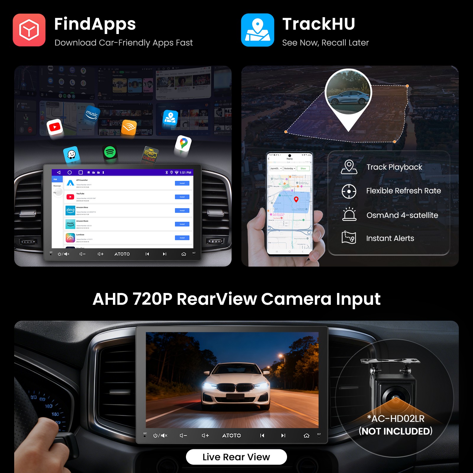 ATOTO - A5l 9 Pollicl 2din Bluetooth Autoradio Touch Wireless CarPlay IPS GPS Rds - Miniatura 7