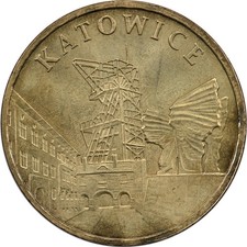 Poland - 2 Zlote - 2010 MW - AUnc - Katowice