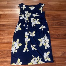 Connected Apparel Floral faux wrap tropical Dress Career Casual Size 16
