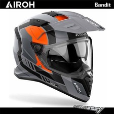 CASCO AIROH INTEGRALE ENDURO TOURING BANDIT HORN ORANGE MATT OPACO ECE 22.06