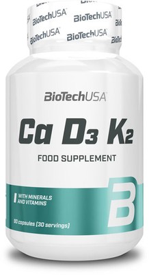 BioTech USA Ca-D3-K2 Kapseln, 90 Kapseln Dose