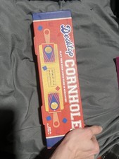 Desktop Cornhole Mini Set Red Blue Yellow Traditional Tabletop Game