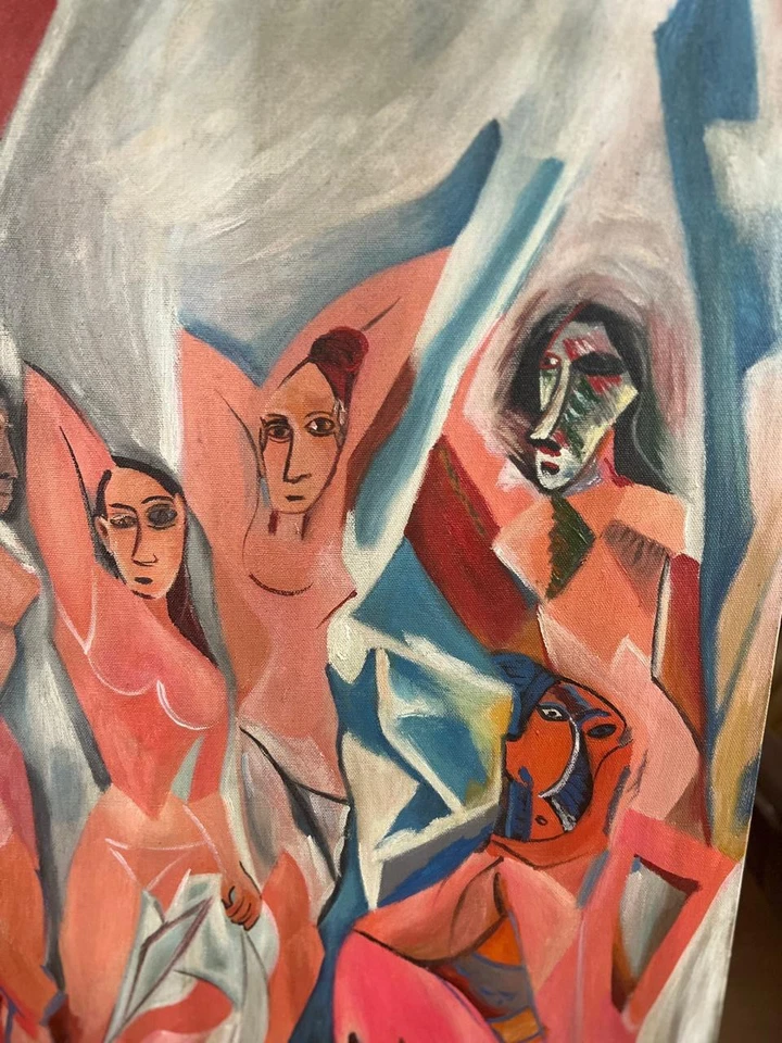 PABLO PICASSO - Increíble pintura al óleo - firmada - Con etiquetas - A1 Foto 4 de 4