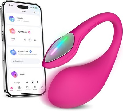 LOVENSE Lush 4 Remote Control Wearable G-spot Egg Vibrator for Women LED Light