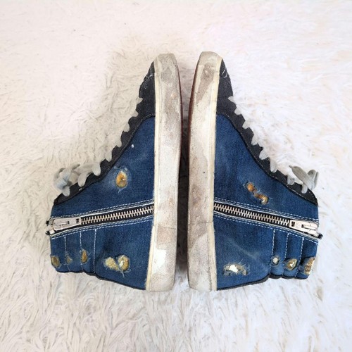 Golden Goose Slide Denim High-Top Sneaker, distressed, Gr. 37 - Bild 5 von 9