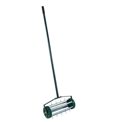 Long Handle Rolling Lawn Spike Grass Soil Aerator for Home Backyard Garden
