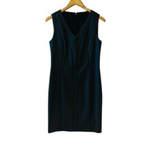 Elie Tahari Sleeveless Sheath Dress Size S Small Gray Black