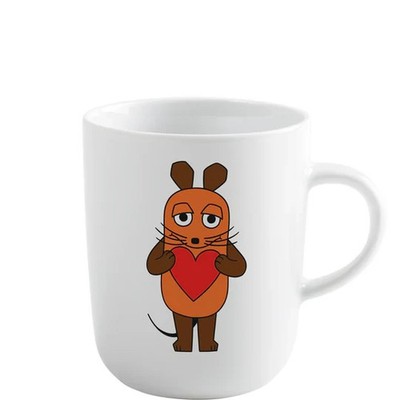 Porzellan Kaffee Becher Serie: '' die Maus Herz '' von Kahla