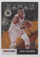 2019 NBA Hoops Premium Stock Lights Camera Action Orange Russell Westbrook 9hx
