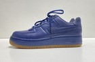 Nike Men's Air Force 1 07 LV8 856477-400 Blue Leather Lace-Up Size 9