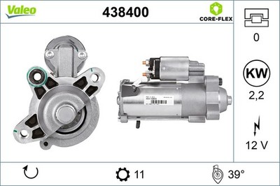 Anlasser Starter VALEO CORE-FLEX 438400 für VOLVO FORD 12V KUGA 2 DM2 MONDEO 4 1