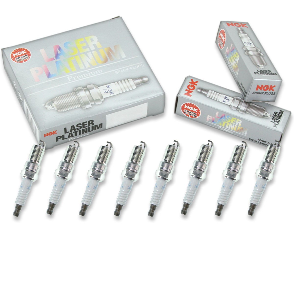 8 pcs NGK Laser Platinum Spark Plugs for 1994-2005 Cadillac DeVille 4.6L V8 hh