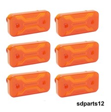 6x LED Begrenzungsleuchte 12V 24V Orange Neon X Positionsleuchten Anh&auml;nger LKW
