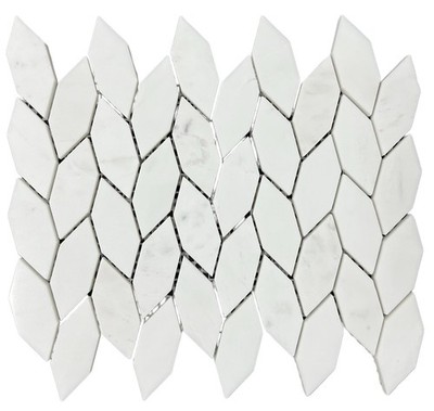 Dolomite Marble Leaf Pattern  Mosaic Tile