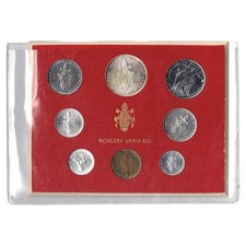 Vatikans Serie 8 Münzen 1975 Papst Paul VI An XIII Rom UNC Pontifikalstaaten