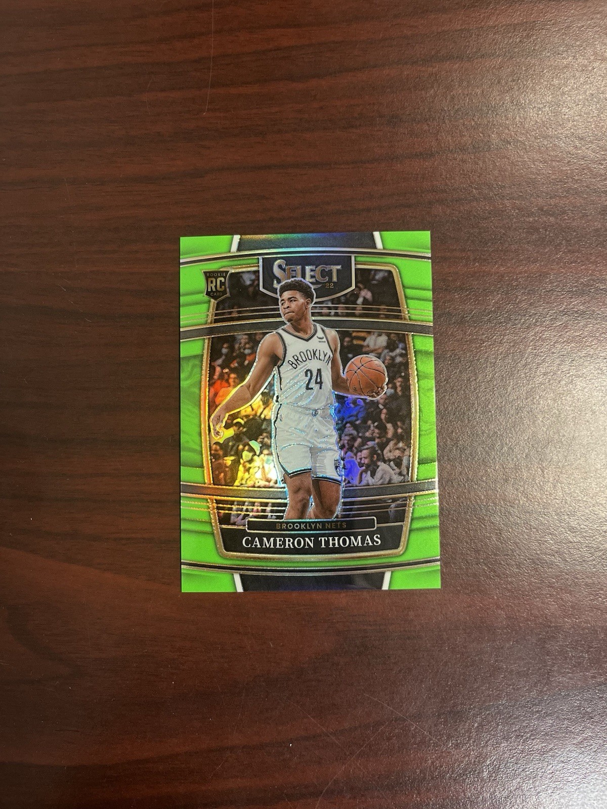 2021 Panini Select Concourse Neon Green Prizm /75 Cameron Thomas #21 Rookie RC