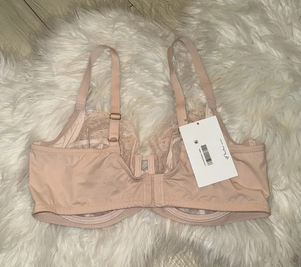 Natori 746211 Statement Floral Lace Sheer Full Figure Bra UW Womens 36D Pink New - Image 4 of 4