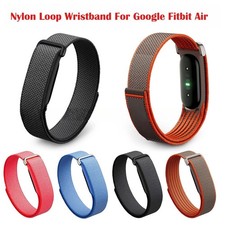 Pulsera de correa ajustable con bucle deportivo de nailon tejido Air para Google Fitbit