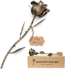 8Th Anniversary Bronze Gift 8 Year Wedding Anniversary Bronze Rose for Her