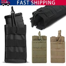 Tactical Single Mag Pouches Open-Top MOLLE Magazine Pouch Rifle Magazine Hunting